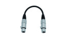 OMNITRONIC Adapterkabel XLR(F)/XLR(F) 0,2m sw