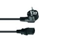 OMNITRONIC Kaltgeräte Netzkabel 3x0,75 0,6m sw