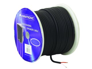 OMNITRONIC Speaker Cable 2x1.5 100m bk durable