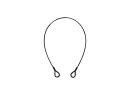 EUROLITE Steel Rope (SC) 600x3mm black with thimbles