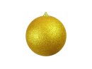 EUROPALMS Dekokugel 20cm, gold, glitzer