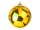 EUROPALMS Deco Ball 30cm, gold