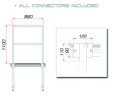 GUIL TMQ-01/440 Bühnengeländer 88cm...