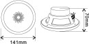 OMNITRONIC WF-4 Flush-Mount Speaker