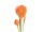 EUROPALMS Dahlias Branch (EVA), artificial, orange