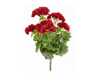 EUROPALMS Geranium, artificial, red, 42cm