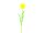 EUROPALMS Kristalltulpe, Kunstblume, gelb 61cm 12x