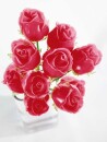 EUROPALMS Crystal rose, burgundy, artificial flower, 81cm 12x