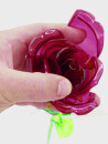 EUROPALMS Crystal rose, burgundy, artificial flower, 81cm 12x