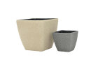 EUROPALMS Deco cachepot STONA-47, rectangular,beige