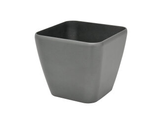EUROPALMS Deco pot LUNA-33, rectangular, silver