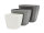 EUROPALMS Deco pot LUNA-33, rectangular, silver