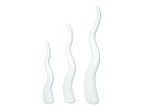 EUROPALMS Designvase WAVE-100, weiß