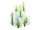 EUROPALMS Designvase WAVE-100, weiß