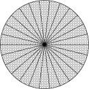 EUROPALMS Deconet, Circle, 1200cm