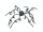 EUROPALMS Halloween Spider, animated, ca. 110cm
