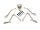 EUROPALMS Halloween Skeleton, multipart