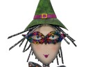 EUROPALMS Little Witch, Metal, 102cm purple