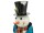 EUROPALMS Schneemann mit Mantel, Metall, 150cm, blau