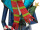 EUROPALMS Schneemann mit Mantel, Metall, 150cm, blau