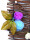 EUROPALMS Rose narrow carpet, with LEDs, 120cm