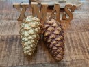 EUROPALMS Tannenzapfenhänger, glitzer, gold, 18cm