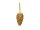 EUROPALMS Tannenzapfenhänger, glitzer, gold, 18cm