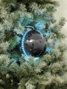 EUROPALMS LED Snowball 8cm, schwarz 5x