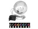 EUROPALMS LED Snowball 15cm, eisblau