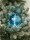 EUROPALMS LED Snowball 15cm, eisblau