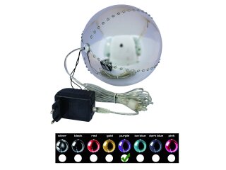 EUROPALMS LED Snowball 15cm, lila