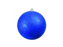 EUROPALMS Dekokugel 20cm, blau, glitzer