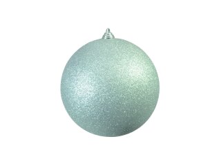 EUROPALMS Dekokugel 20cm, silber, glitzer