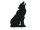 EUROPALMS Silhouette Wolf, 63cm