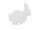 EUROPALMS Silhouette Bunny, white, 56cm