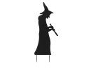 EUROPALMS Silhouette Metal Witch with Spoon, 110cm