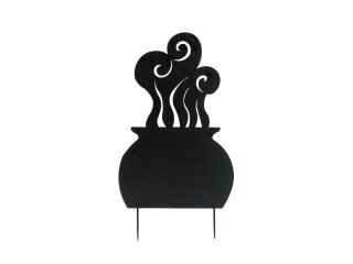 EUROPALMS Silhouette Metal Witch Pot, 83cm