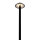Securit® table lamp ANGELINA,  Wasserfest IP 54, stufenlos dimmbar, mit intregierter LED und Akku, inklusive schnelllademagnetischem  USB Ladekabel. Leuchtdauer bis zu 20 Stunden    Farbe: Schwarz