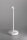 Securit® Tischlampe ANGELINA, Wasserfest IP 54, stufenlos dimmbar, mit intregierter LED und Akku, inklusive schnelllademagnetischem  USB Ladekabel. Leuchtdauer bis zu 20 Stunden    Farbe: Weiss