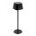 Securit® table lamp GEORGINA,  Wasserfest IP 54, stufenlos dimmbar, mit intregierter LED und Akku, inklusive schnelllademagnetischem  USB Ladekabel. Leuchtdauer bis zu 20 Stunden    Farbe: Schwarz