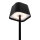 Securit® table lamp GEORGINA,  Wasserfest IP 54, stufenlos dimmbar, mit intregierter LED und Akku, inklusive schnelllademagnetischem  USB Ladekabel. Leuchtdauer bis zu 20 Stunden    Farbe: Schwarz