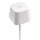 Securit® table lamp GEORGINA,  Wasserfest IP 54, stufenlos dimmbar, mit intregierter LED und Akku, inklusive schnelllademagnetischem  USB Ladekabel. Leuchtdauer bis zu 20 Stunden    Farbe: Weiss