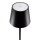 Securit® table lamp FELINE,  Wasserfest IP 54, stufenlos dimmbar, mit intregierter LED und Akku, inklusive schnelllademagnetischem  USB Ladekabel. Leuchtdauer bis zu 20 Stunden    Farbe: Schwarz