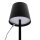 Securit® table lamp FELINE,  Wasserfest IP 54, stufenlos dimmbar, mit intregierter LED und Akku, inklusive schnelllademagnetischem  USB Ladekabel. Leuchtdauer bis zu 20 Stunden    Farbe: Schwarz