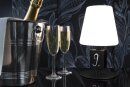 Securit® Tischlampe MICHELLE mit 3 Kreidetafel Tags mit SECURIT Kreidemarker beschreibbar -  Wasserfest IP 44, dimmbar, mit intregierter LED und Akku, inklusive schnelllade  USB Ladekabel. Leuchtdauer bis zu 20 Stunden    Farbe: Schwarz