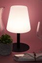 Securit® Tischlampe MICHELLE mit 3 Kreidetafel Tags mit SECURIT Kreidemarker beschreibbar -  Wasserfest IP 44, dimmbar, mit intregierter LED und Akku, inklusive schnelllade  USB Ladekabel. Leuchtdauer bis zu 20 Stunden    Farbe: Schwarz