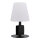 Securit® Tischlampe MICHELLE mit 3 Kreidetafel Tags mit SECURIT Kreidemarker beschreibbar -  Wasserfest IP 44, dimmbar, mit intregierter LED und Akku, inklusive schnelllade  USB Ladekabel. Leuchtdauer bis zu 20 Stunden    Farbe: Schwarz