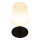 Securit® Tischlampe MIMI mit 3 SECURIT Kreidemarkern zum bemalen - beschreiben der Lampe  -  Wasserfest IP 44, dimmbar, mit intregierter LED und Akku, inklusive schnelllade  USB Ladekabel. Leuchtdauer bis zu 20 Stunden    Farbe: Schwarz