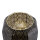 Securit® Tischlampe MARRAKECH, Wasserfest IP 54, 3 Stufen dimmbar, mit intregierter LED und Akku, inklusive schnelllade  USB C Ladekabel. Leuchtdauer bis zu 20 Stunden    Farbe: Schwarz /Gold