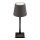 Securit® Tischlampe MILANO, Wasserfest IP 54, stufenlos dimmbar, mit intregierter LED und Akku, inklusive schnelllademagnetischem  USB Ladekabel. Leuchtdauer bis zu 20 Stunden    Farbe: Schwarz/Grau